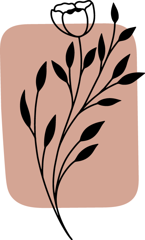 Flower vinyl rug stylish floral touch - TenStickers