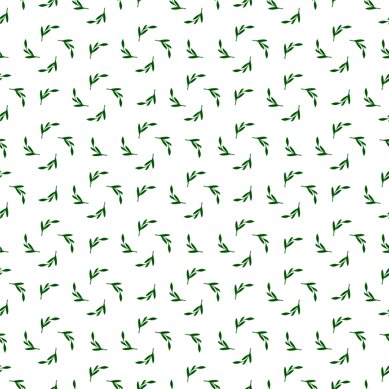 Flower vinyl rug with botanical leaf design - TenStickers