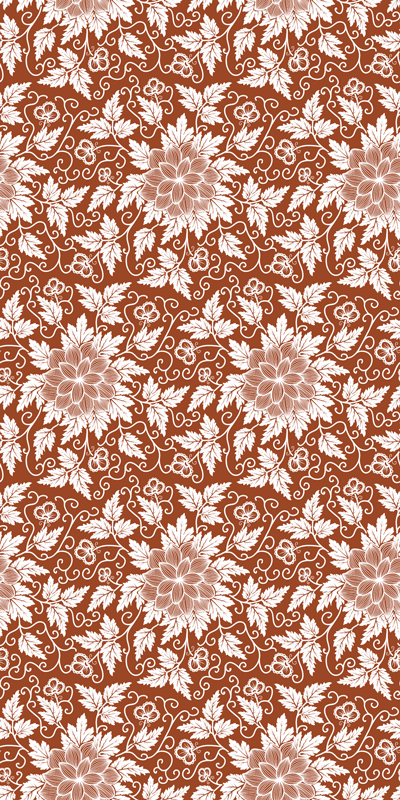 Flower vinyl rug botanical design creation - TenStickers