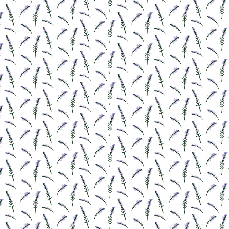 Flower vinyl rug lavender pattern - TenStickers