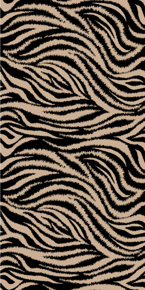 Animal print vinyl rug zebra striped design - TenStickers