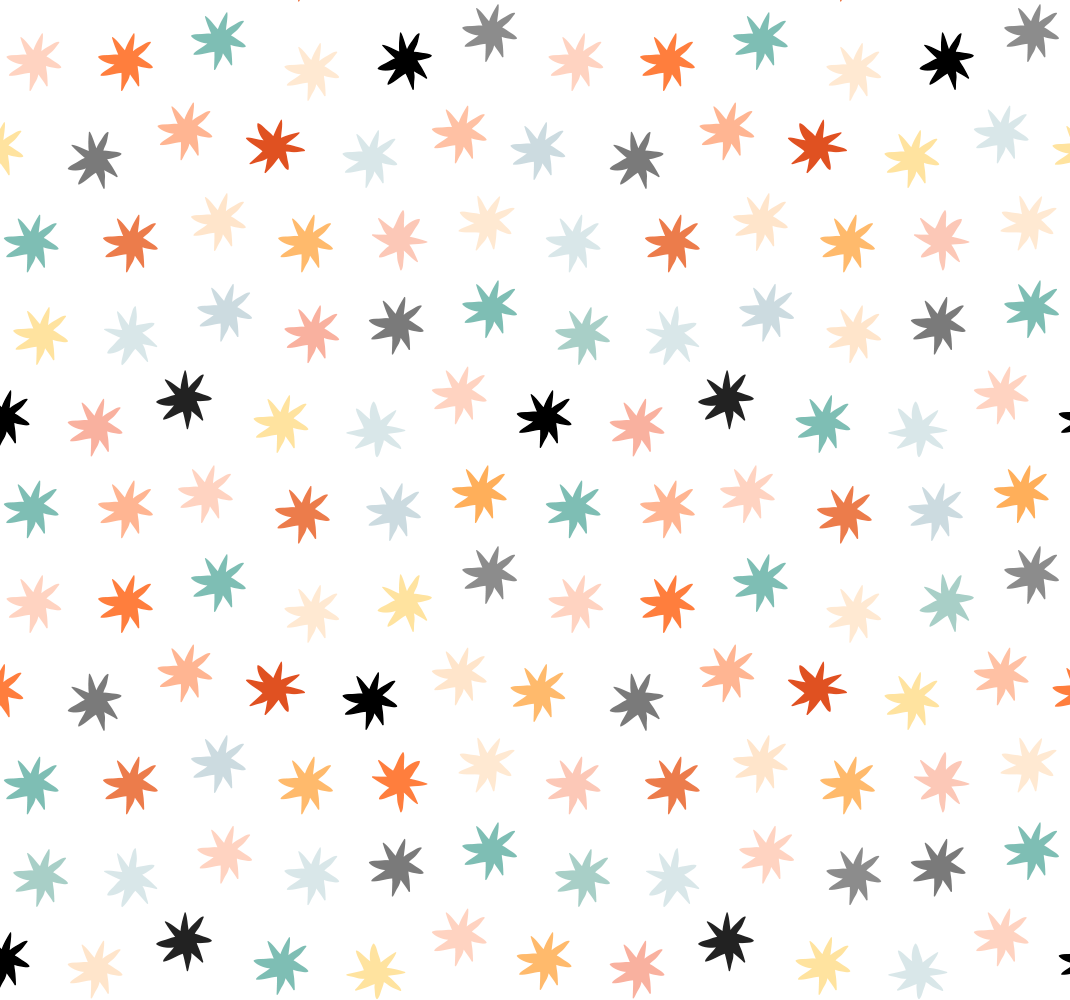 Star vinyl rug with geometric star design - TenStickers