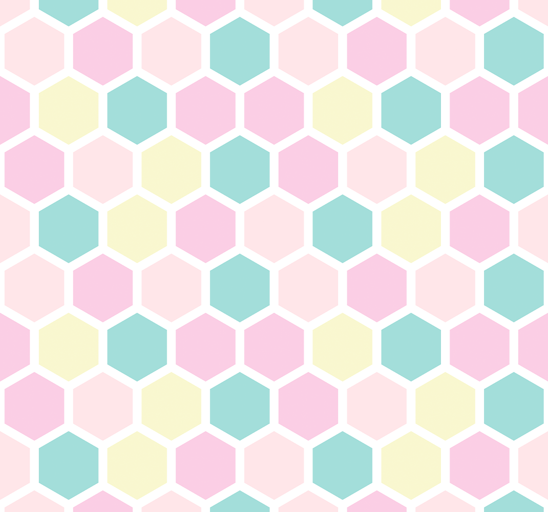 Geometric vinyl rug in pastel colors and patterns - TenStickers