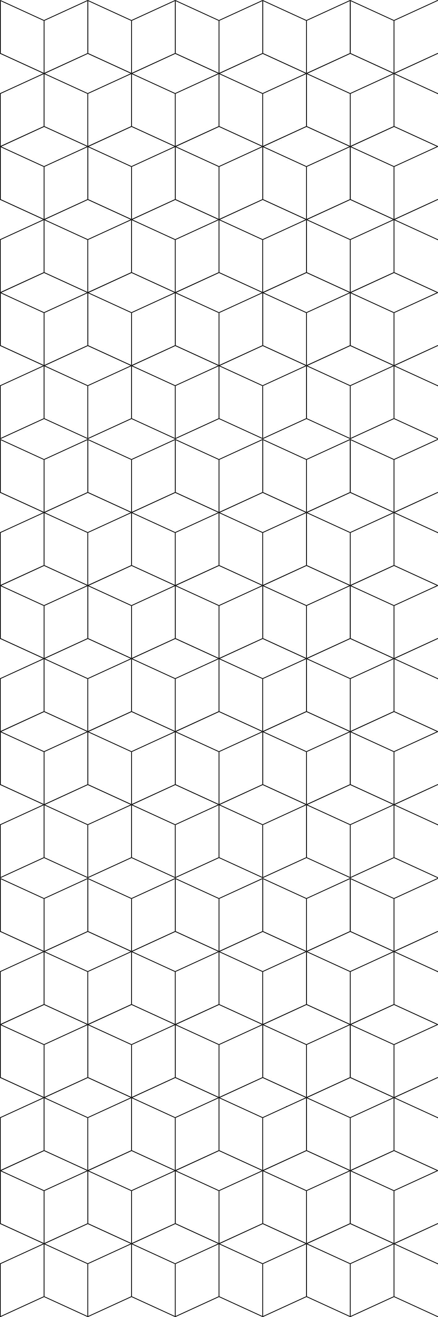 Geometric vinyl rug with geometric cubes pattern - TenStickers