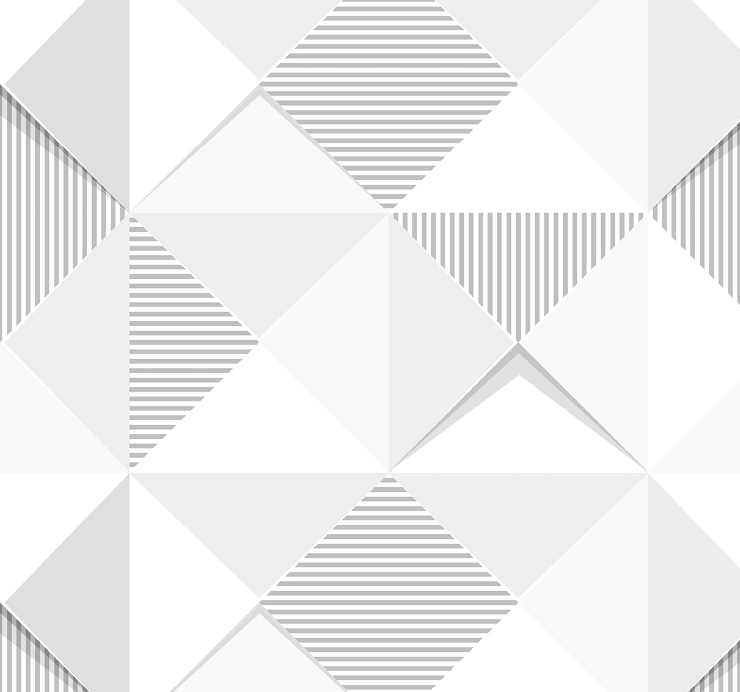 Geometric vinyl rug with 3d white squares - TenStickers