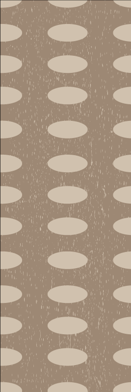 Geometric vinyl rug geometric brown circle pattern - TenStickers