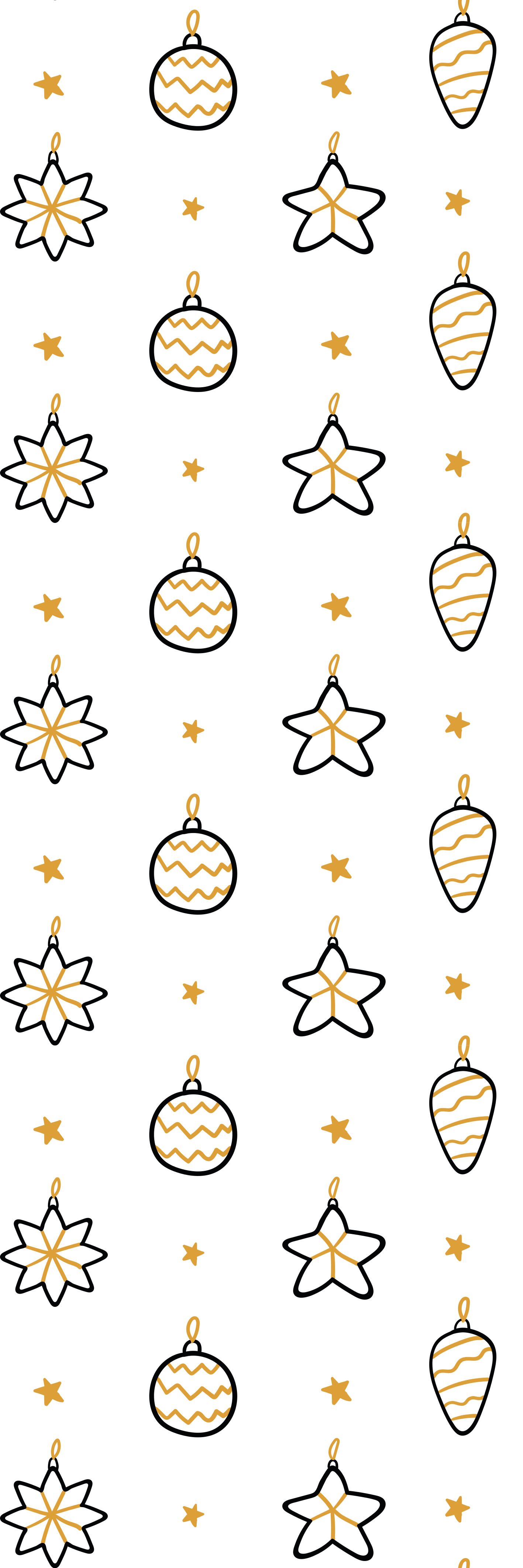 Christmas vinyl rug white geometric stars pattern - TenStickers