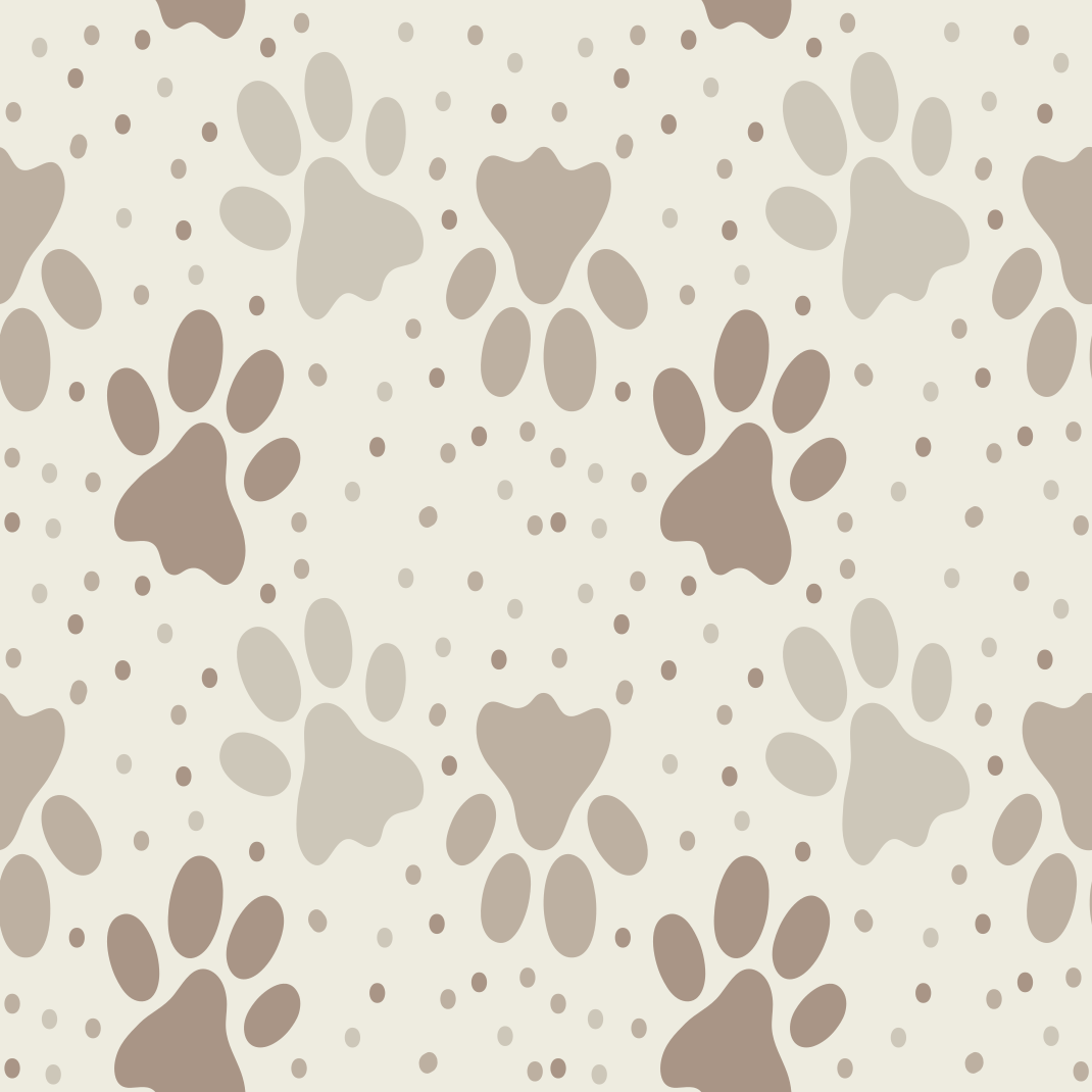 Bedroom vinyl rug with dog’s paw print - TenStickers