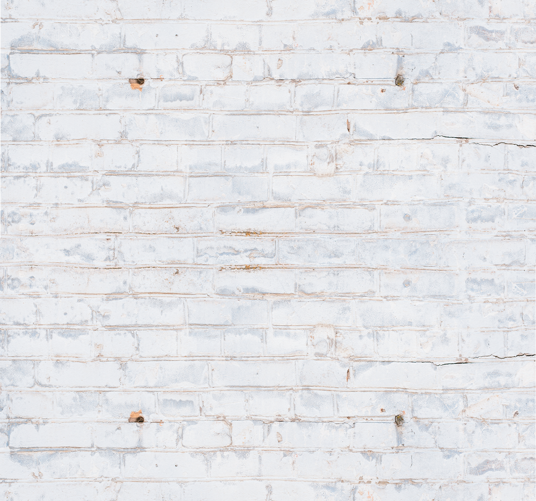 Bedroom vinyl rug in worn white brick pattern - TenStickers