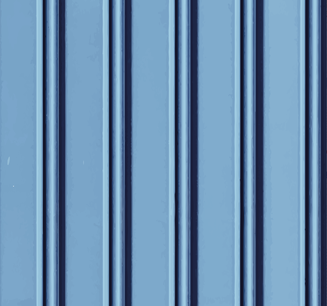 Light blue striped vertical bedroom vinyl rug - TenStickers