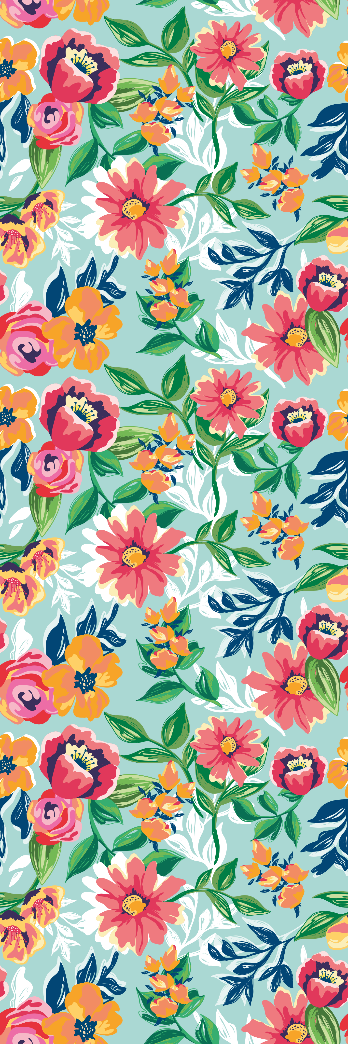 Colorful wild pattern bedroom vinyl rug - TenStickers