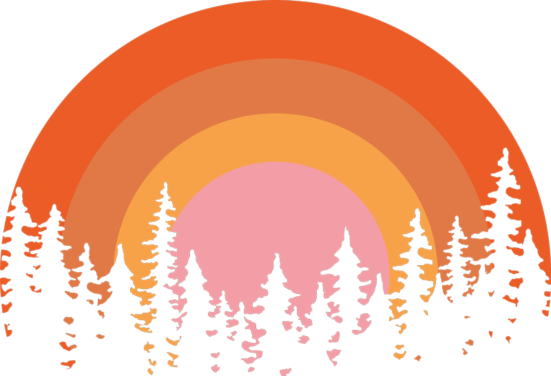 Nature vinyl rug vintage sun - TenStickers