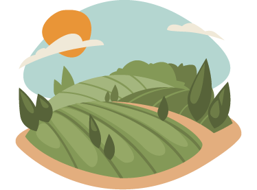 Nature vinyl rug fields design - TenStickers