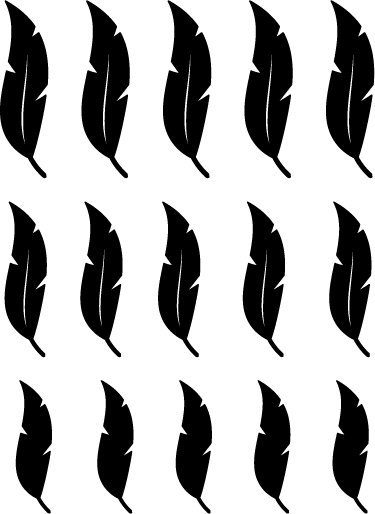 Nature vinyl rug with floating feather design - TenStickers