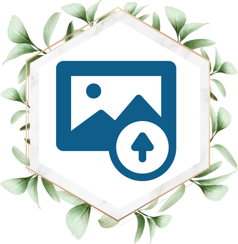 Nature vinyl rug woman with leaves - TenStickers