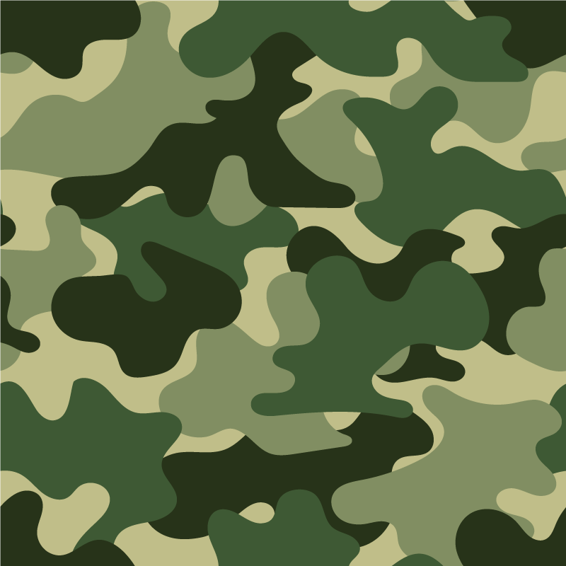Nature vinyl rug camo pattern design - TenStickers