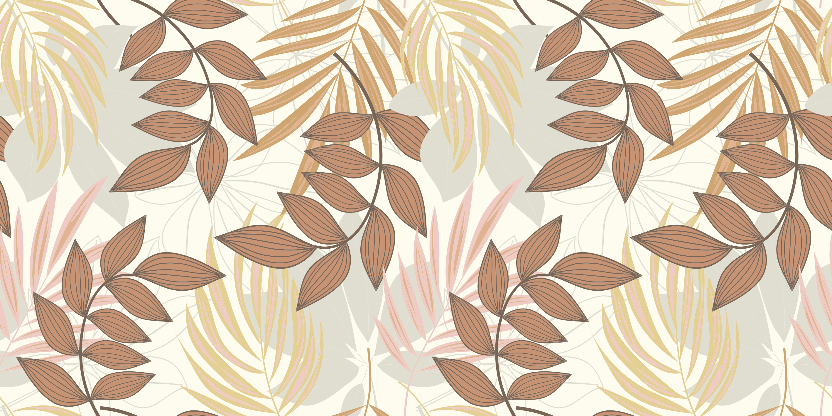 Flower vinyl rug with elegant leaf design - TenStickers