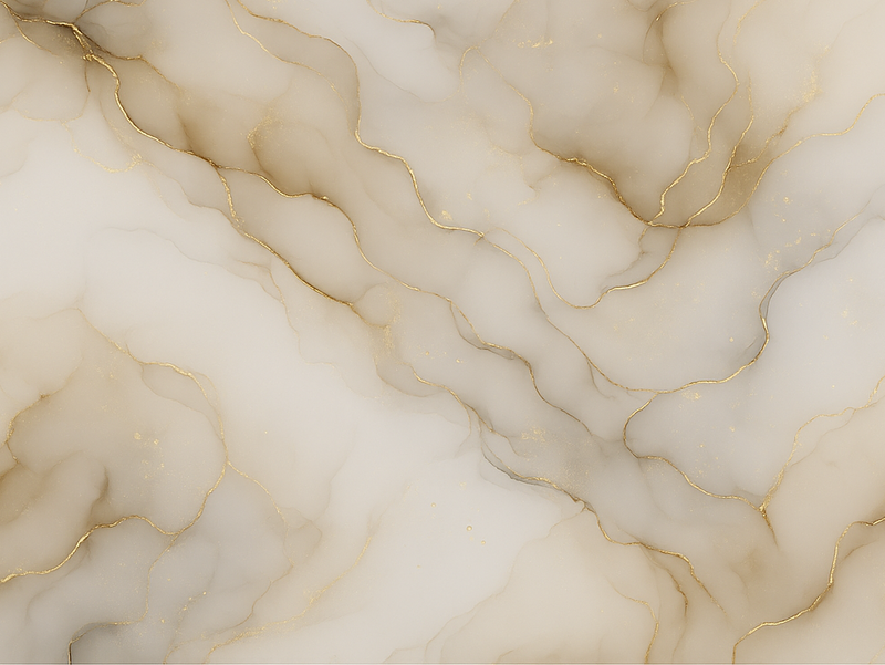 Bedroom vinyl rug marble with gold design - TenStickers