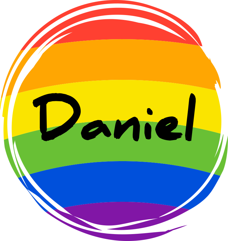 Geometric vinyl rug personalised rainbow circle - TenStickers