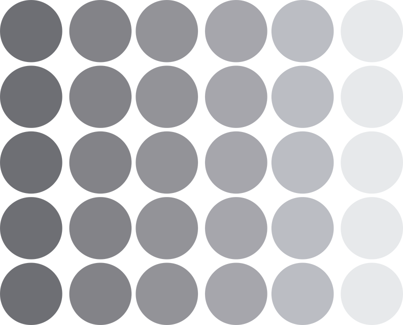 Geometric vinyl rug gray circular patterns - TenStickers