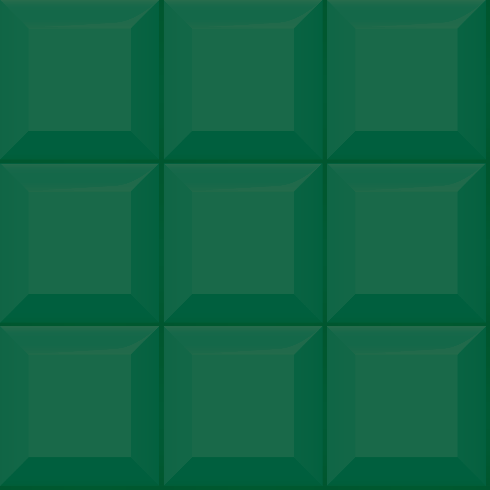 Geometric vinyl rug in green 3d pattern - TenStickers