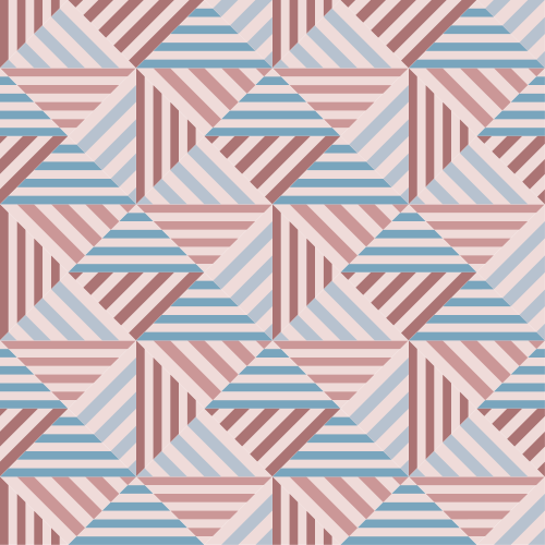 Geometric vinyl rug with abstract triangles - TenStickers