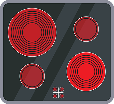 Kids vinyl rug for kitchen ceramic cooktops - TenStickers