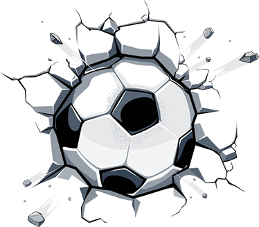 Kids vinyl rug 3d soccer ball design - TenStickers