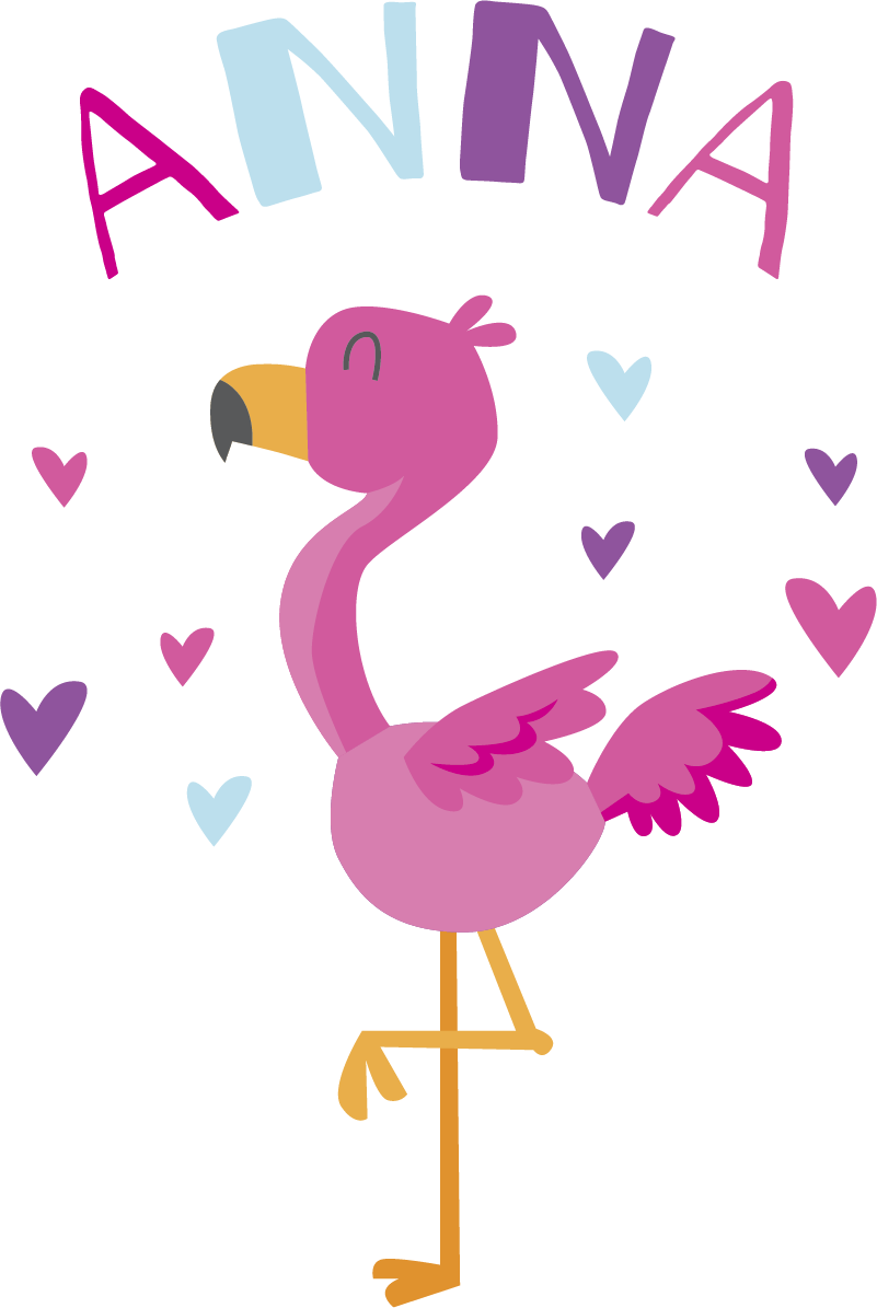 Kids vinyl rug customizable flamenco design - TenStickers