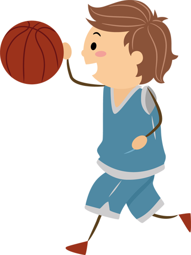 Kids vinyl rug for boys basketball theme - TenStickers