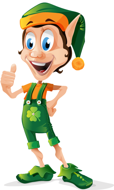 Kids vinyl rug clover elf design - TenStickers