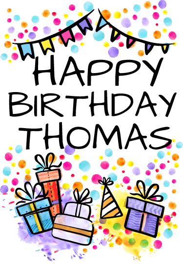 Kids vinyl rug personalised for a happy birthday - TenStickers