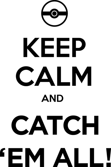 Gaming vinyl rug pokémon keep calm - TenStickers