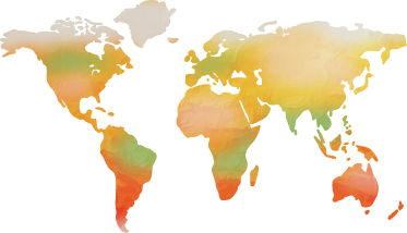 World map vinyl rug in full color - TenStickers