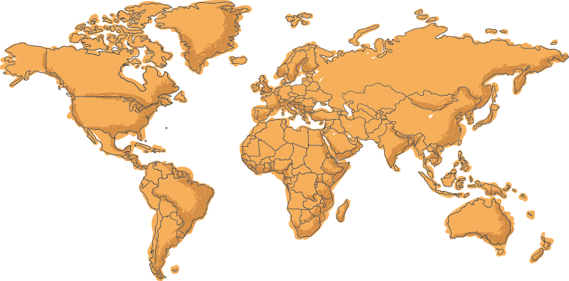 World map vinyl rug for kids - TenStickers