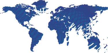 World map vinyl rug blue wavy design - TenStickers