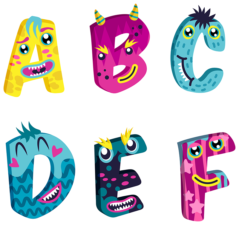 Kids vinyl rug alphabet letters for children - TenStickers