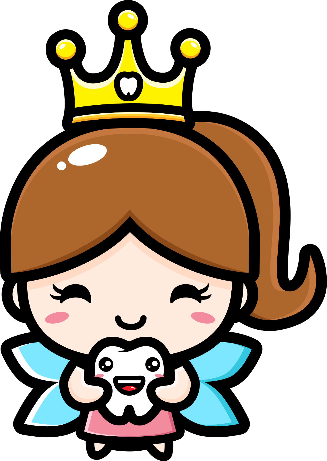 Kids vinyl rug cute design tooth fairy - TenStickers