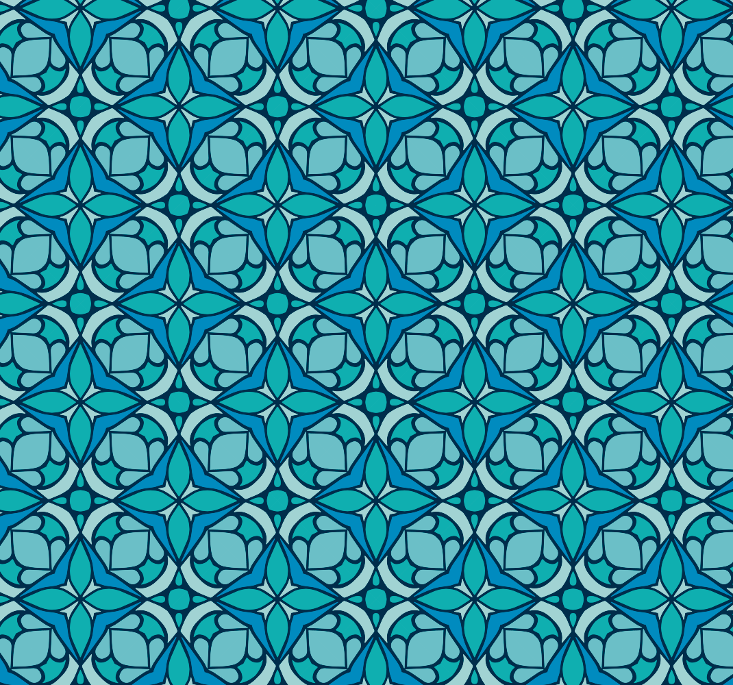 Bathroom vinyl rug in blue bathroom wallpaper - TenStickers