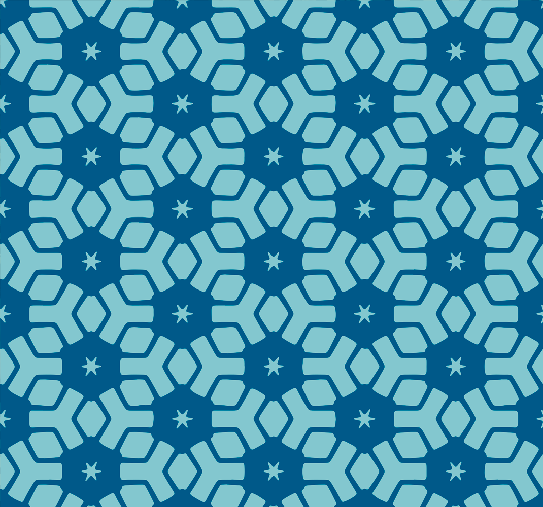 Bathroom vinyl rug with blue tiles design - TenStickers