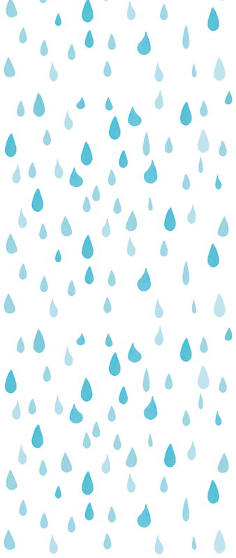 Bathroom vinyl rug in blue watercolor drops - TenStickers