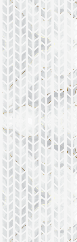 Bathroom vinyl rug with small gold marble tiles - TenStickers