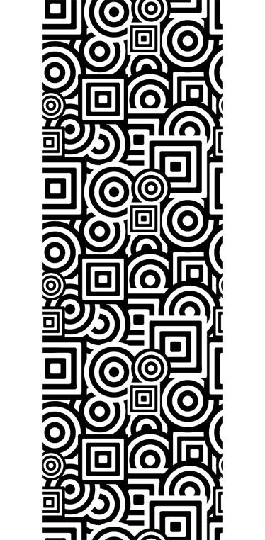 Bathroom vinyl rug concentric design vinyl decor - TenStickers