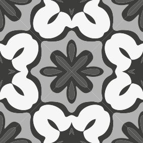 Bathroom vinyl rug in hydraulic gray gracia style - TenStickers