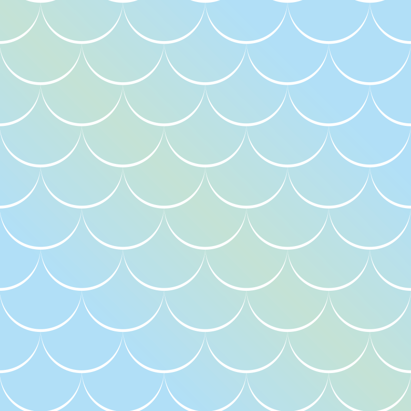 Bathroom vinyl rug in pastel scales pattern - TenStickers