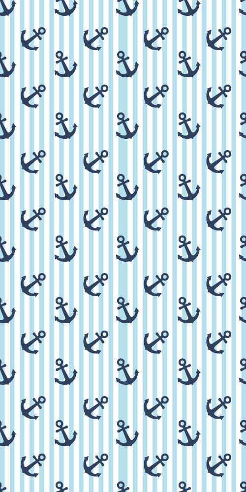 Bathroom vinyl rug in navy blue vertical stripes - TenStickers