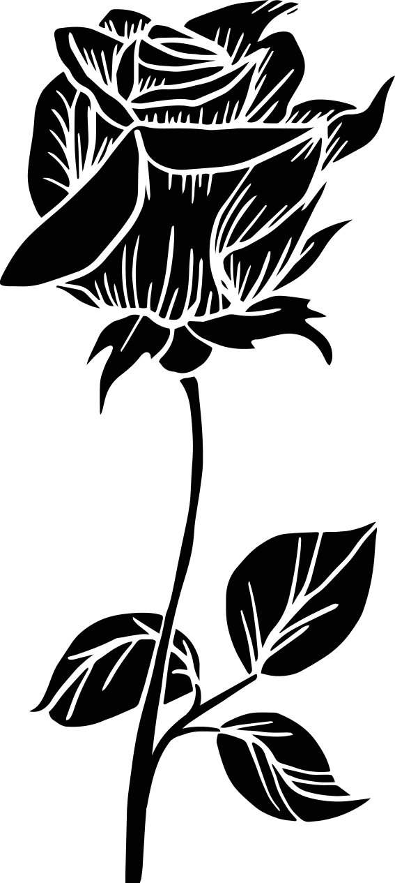 Bathroom vinyl rug rose for shower screen - TenStickers