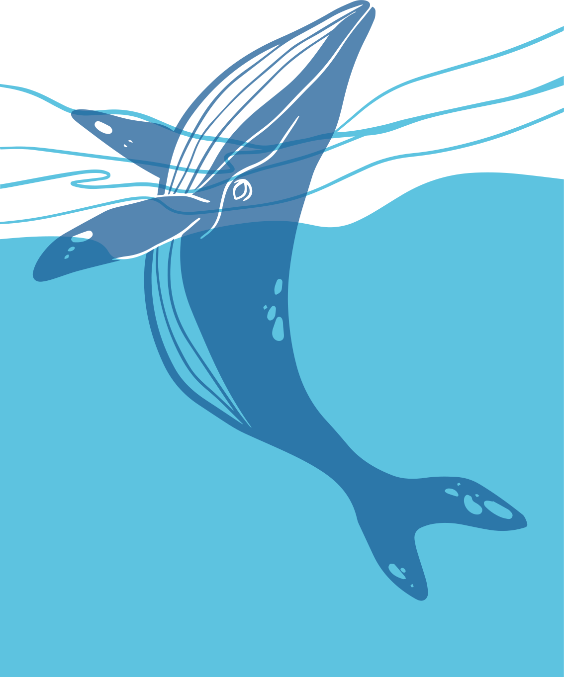 Bathroom vinyl rug whale shower screen decals - TenStickers