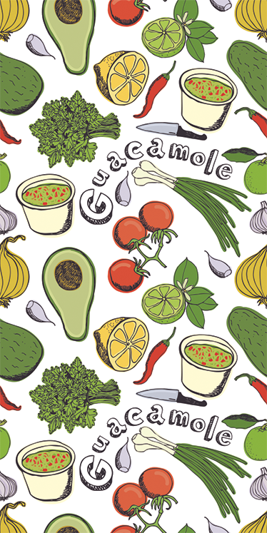 Kitchen vinyl rug mexican fruit decorative design - TenStickers