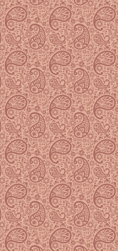 Kitchen vinyl rug with paisley pattern design - TenStickers